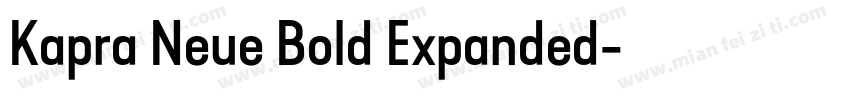 Kapra Neue Bold Expanded字体转换
